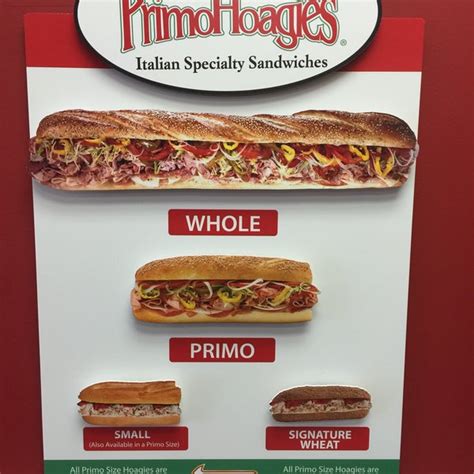 Primo hoagie sizes - Make your next event/party/gathering PRIMO PERFECT by having PrimoHoagies cater. Delicious Primo taste in every bite, our flexibility, quality and menu selection are perfect for every occasion! Made fresh for …